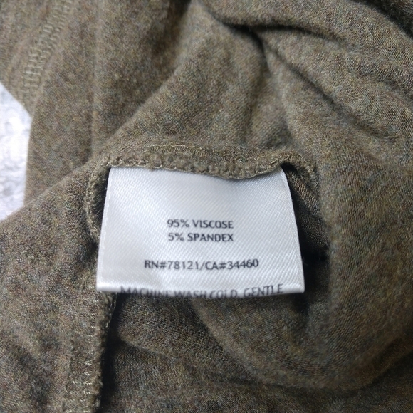 Eileen Fisher green stretch zip up size SP - Picture 4 of 5